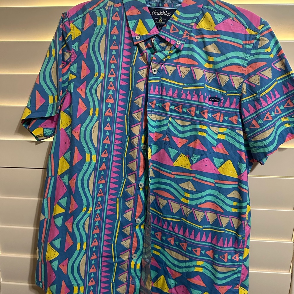 Chubbies Vibrant Polo Shirt Colorful Design